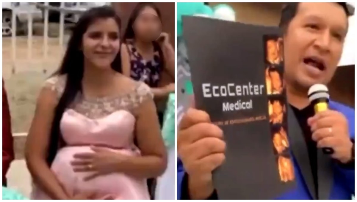 Hombre desenmascara infidelidad de su esposa embarazada en fiesta de aniversario (Video)