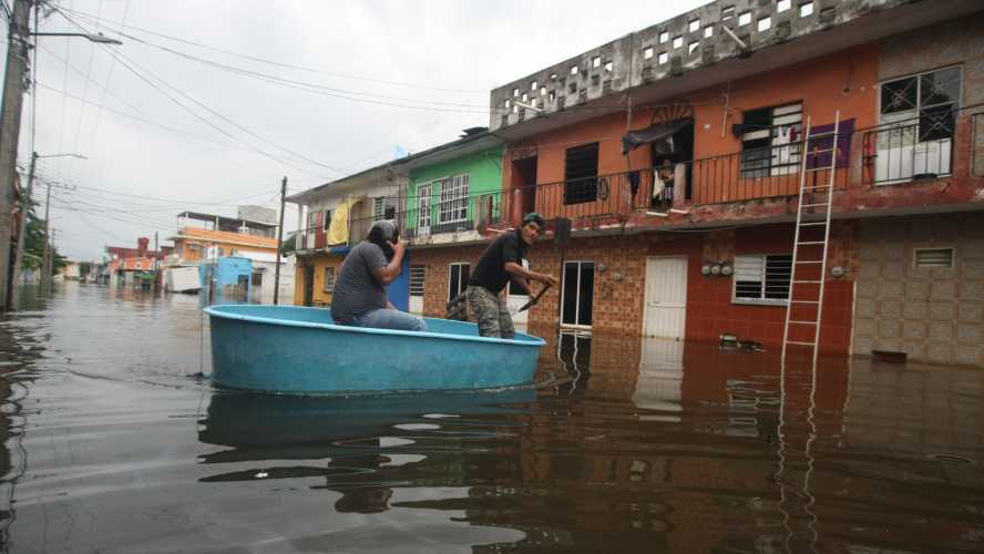 Lluvias del frente frío número 9 dejan más de 77 mil damnificados 