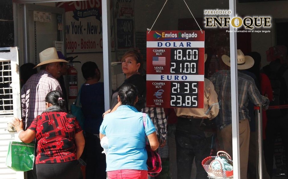 Caen remesas en México y Tlaxcala: BANXICO