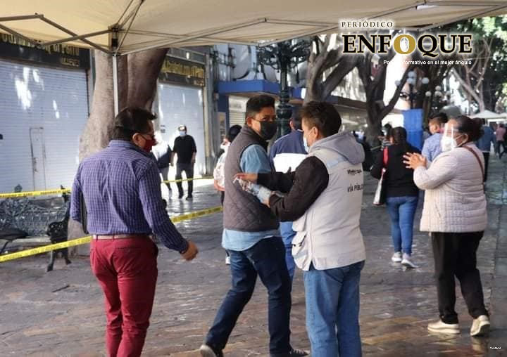 Por el “Buen Fin” SEGOM coloca puntos de prevención en el Centro Histórico