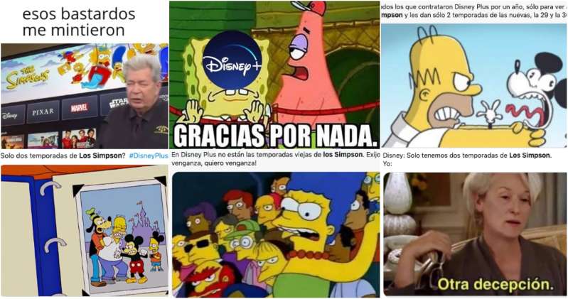 Suscriptores exigen a Disney+ Latinoamérica las temporadas completas de Los Simpson con memes