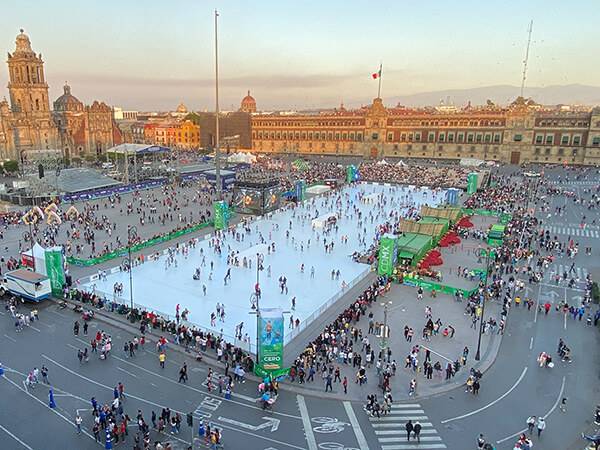 No habrá pista de hielo este año en el Zócalo debido a COVID-19: CDMX