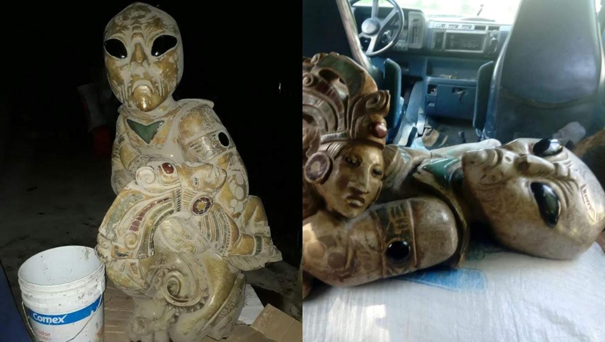 ¿Es verdad que descubrieron figuras de alien en construcción de Tren Maya?
