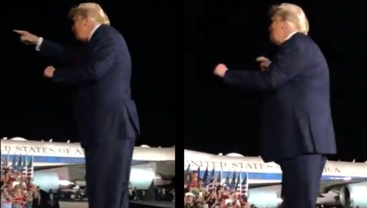 Tras vencer al covid, Donald Trump baila YMCA durante un mitin (Video)
