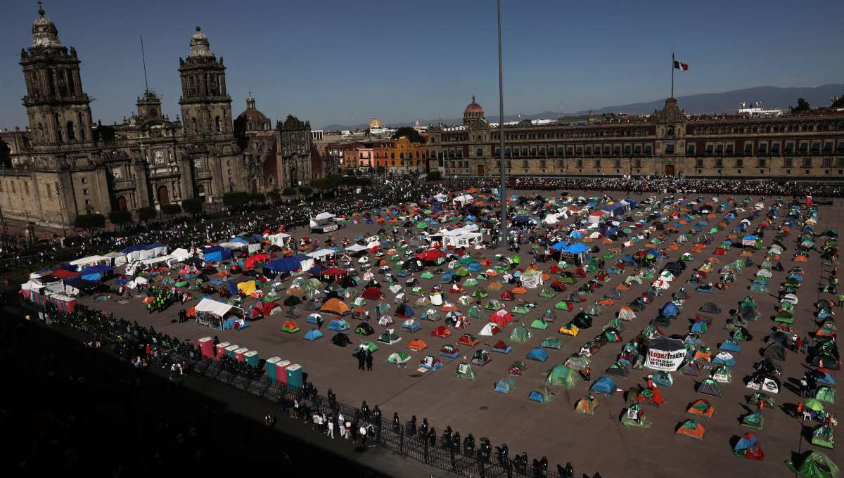 Indígenas e indigentes, los principales habitantes del campamento de FRENAAA