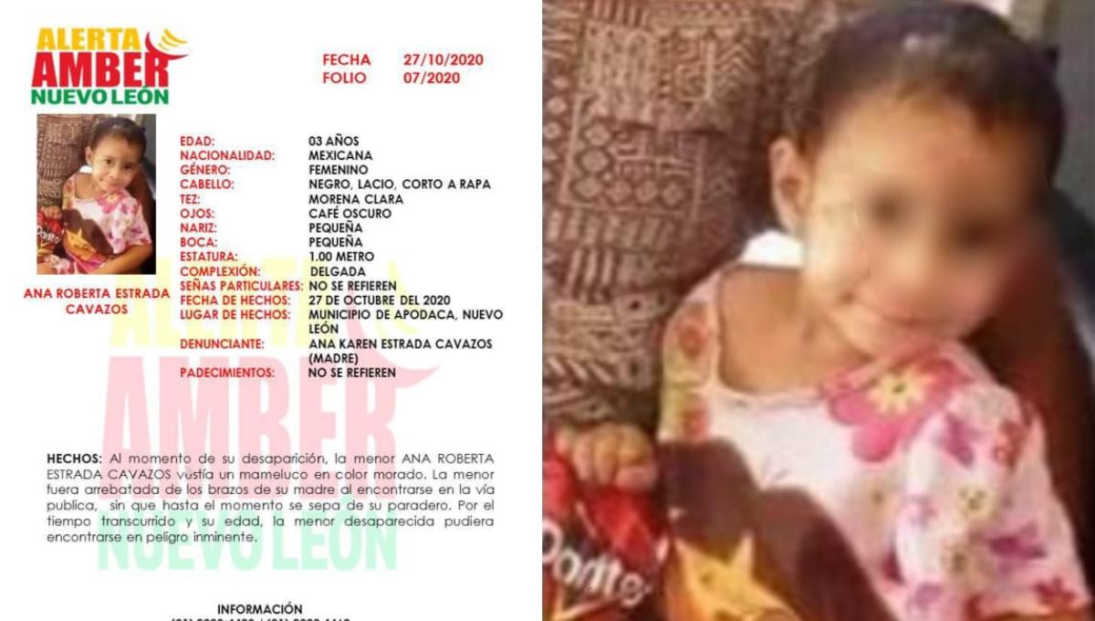 Ana, de 3 años, fue hallada muerta en un río de Apodaca; sus padres son investigados