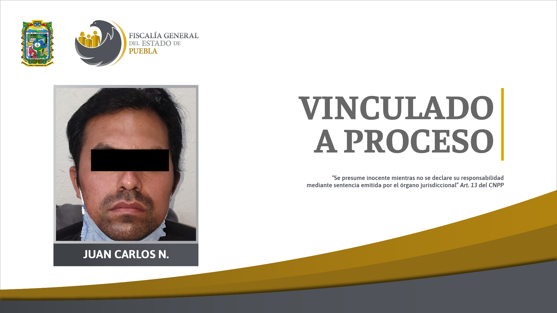 Prisión contra presunto responsable de violación en agravio de su hija