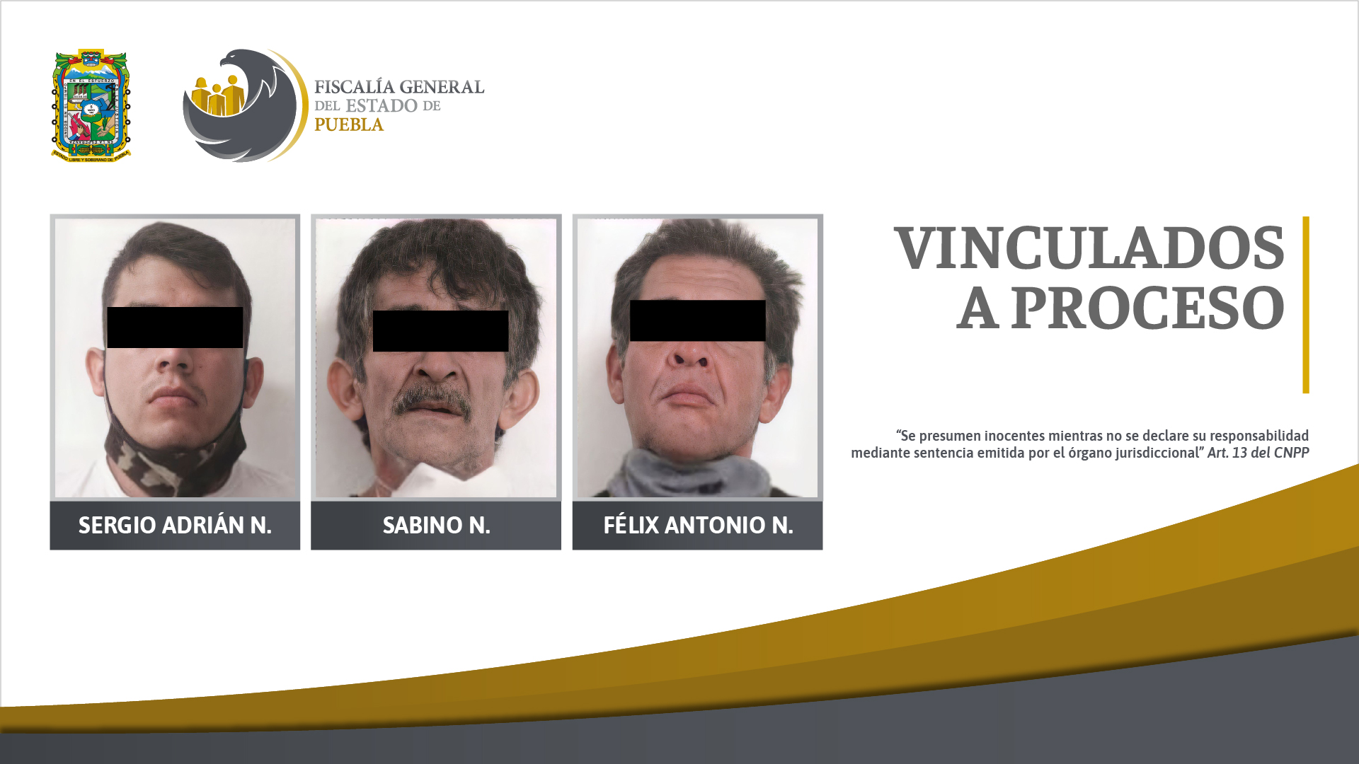 FGE logró prisión de tres detenidos con droga, uno operaba para “El Grillo”