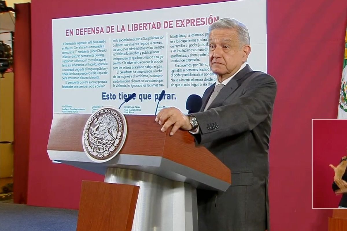 No censuramos ni vamos a perseguir a nadie: AMLO sobre intelectuales que piden libertad de expresión