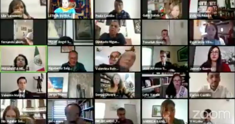 Diputada de Morena intenta simular su presencia en videoconferencia y la descubren