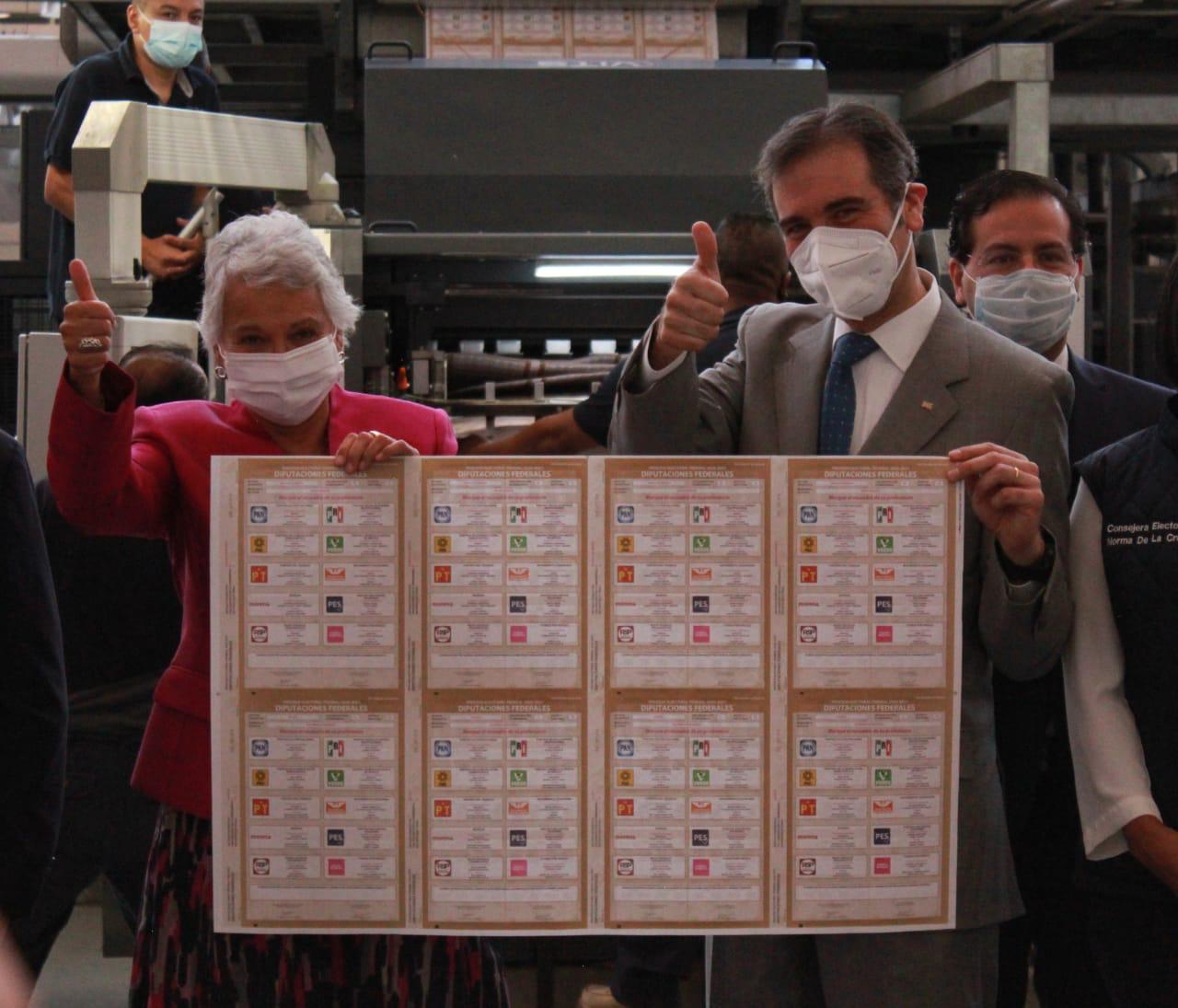 Con marca de agua y fibras ópticas, inicia impresión de boletas electorales