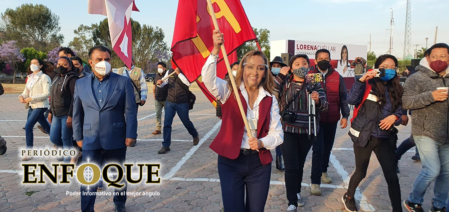 Lorena Cuéllar promete transformación en Tlaxcala: fin a la corrupción y mejoras en seguridad y salud