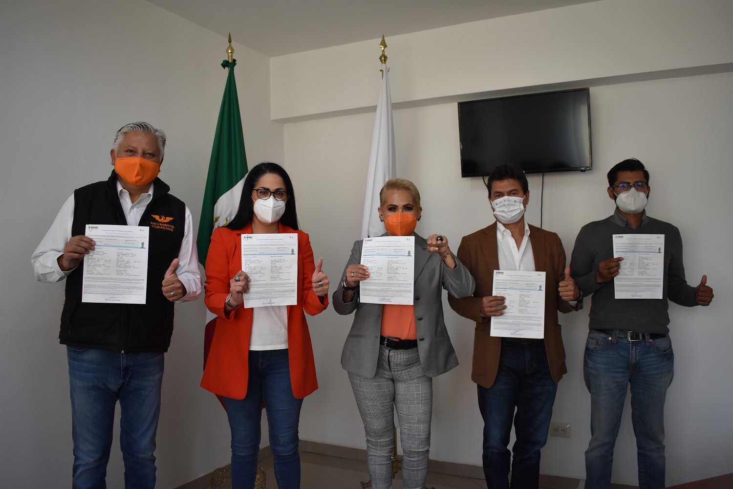 Movimiento Ciudadano Puebla registra de manera oficial a sus posibles Diputados Plurinominales.