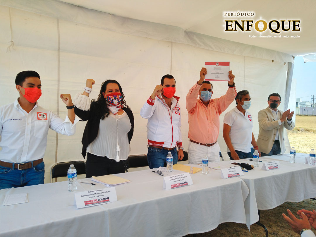 Elige Redes Sociales Progresistas a Ernesto Roldán como candidato a la alcaldía de San Pedro Cholula