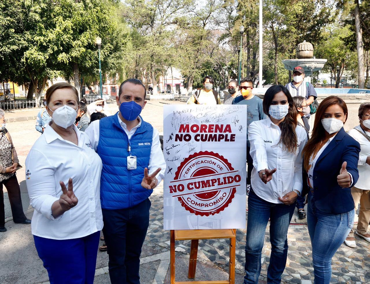 Candidatos de “Va por México” acusan a Rivera Vivanco de dejar en el abandono al Centro Histórico