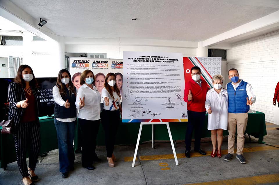 Candidatos a diputados “Va por México” firman compromisos en favor del medio ambiente