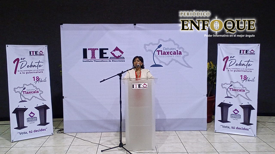 Presenta Anabell Ávalos propuestas durante primer debate 