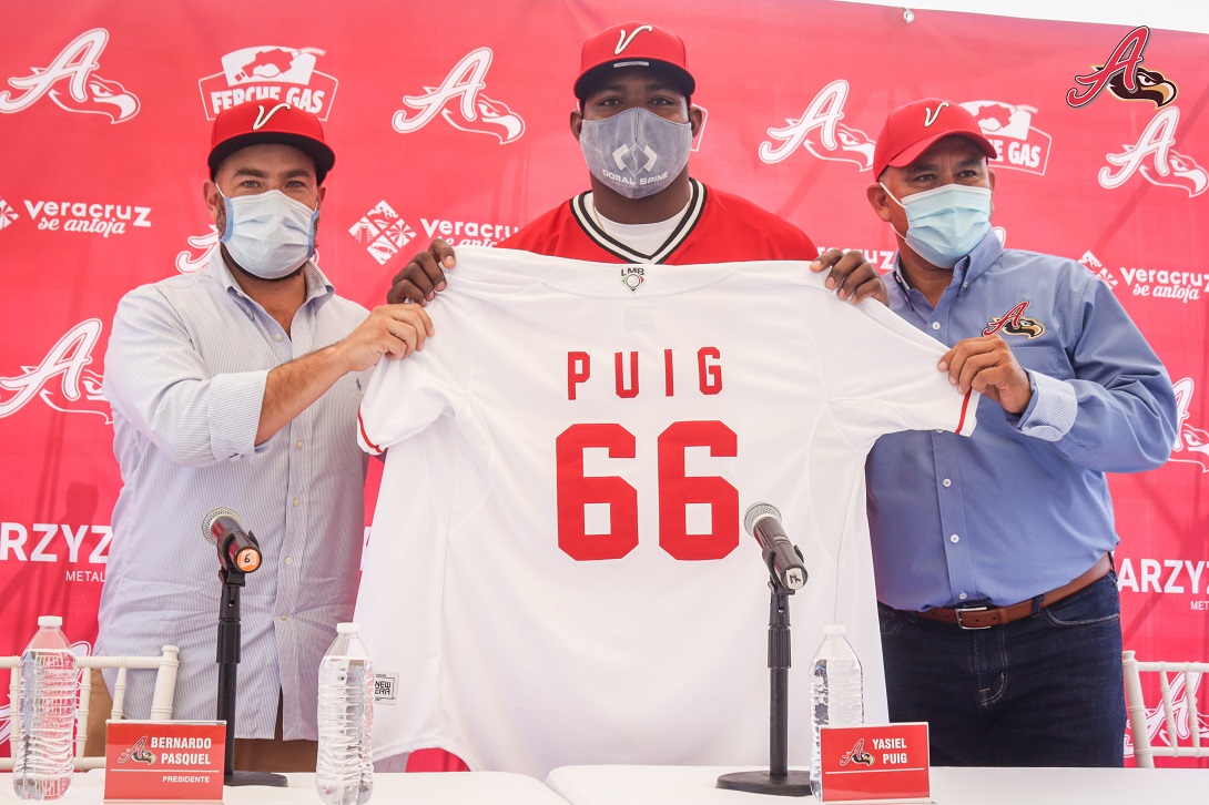Ante Pericos de Puebla podría debutar la estrella Yasiel Puig con el Águila de Veracruz  