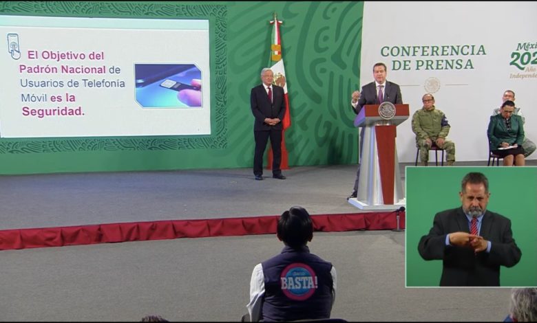 La 4T defiende padrón de usuarios de telefonía móvil y arremete contra juez que concedió suspensión