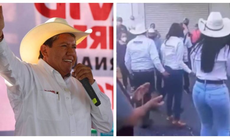 ”Fue roce involuntario”, afirma David Monreal tras ser captado tocando indebidamente a candidata