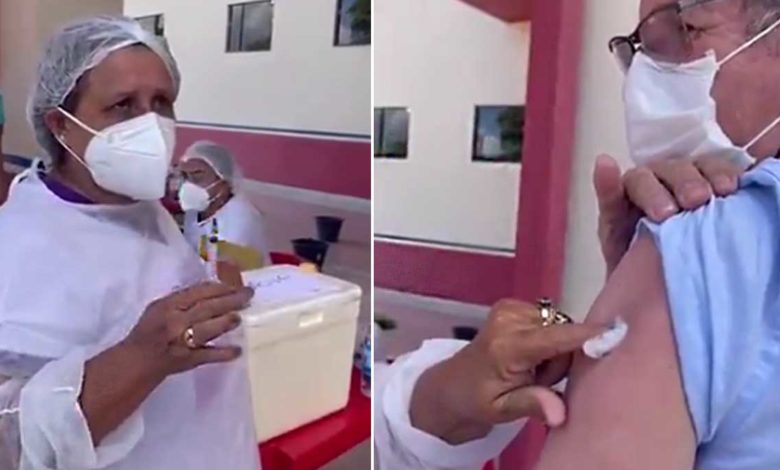 Graban a enfermera reutilizando jeringa para vacunar contra COVID-19 (Video)