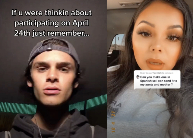 No: El 24 de abril no es el "Día de la violación", como aseguran en Tiktok