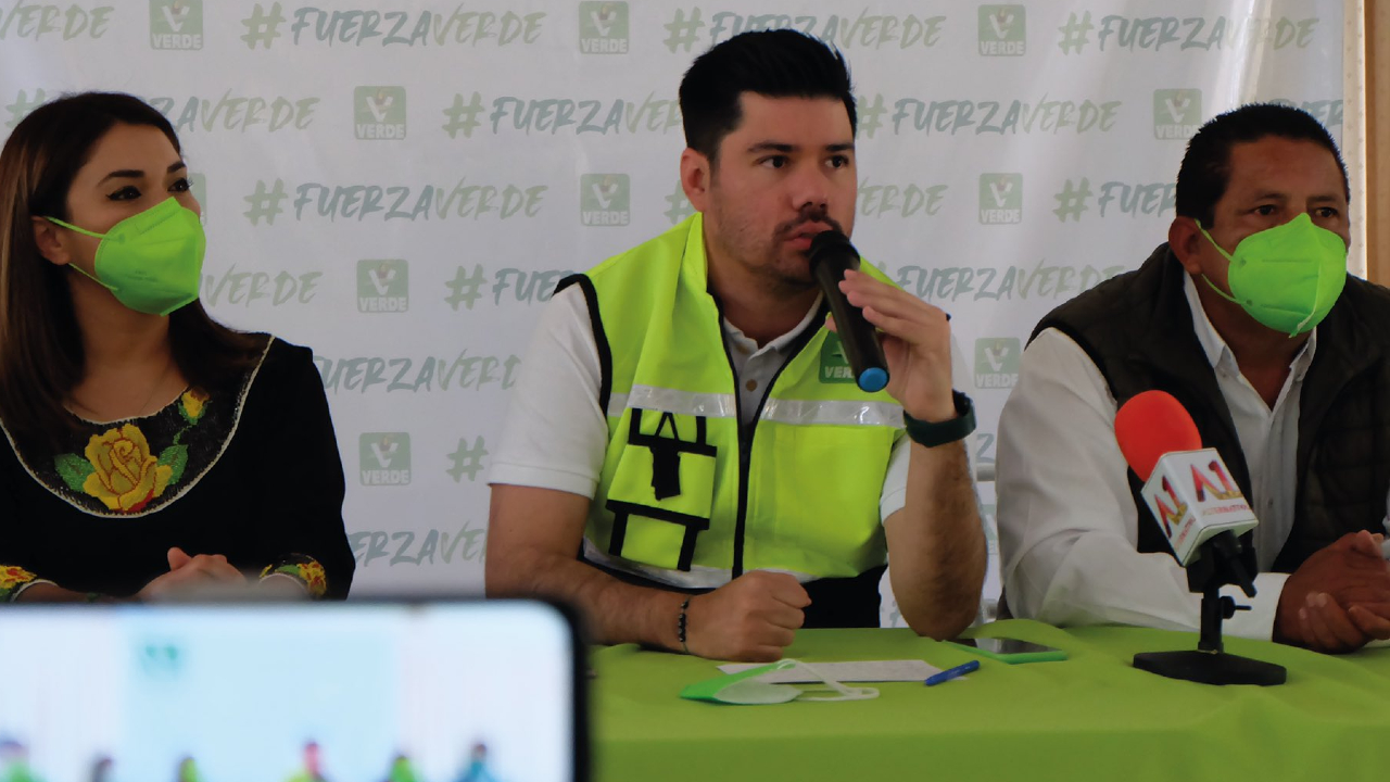Dirigencia del Partido Verde de Puebla acude a Zacatlán, con el fin de respaldar a su candidato por la alcaldía de dicho municipio. 