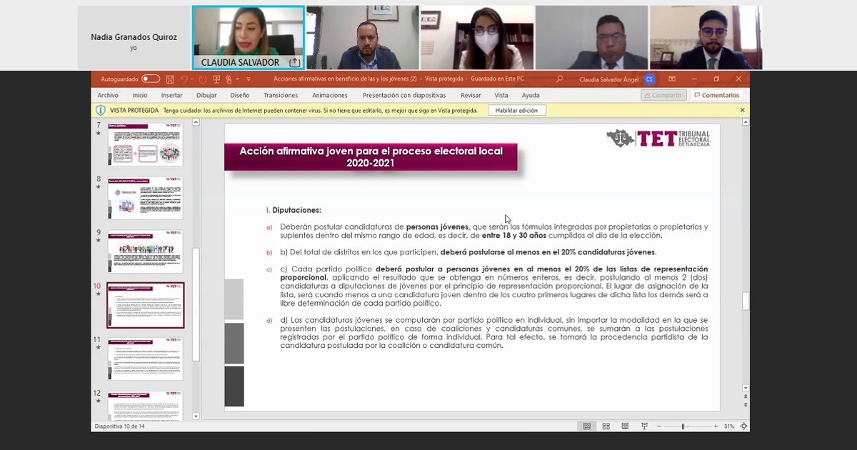 Insuficiente el marco legal para participación de jóvenes en cargos de elección: Claudia Salvador