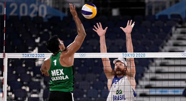 Pareja mexicana, eliminada en octavos de final de voleibol de playa ante Brasil
