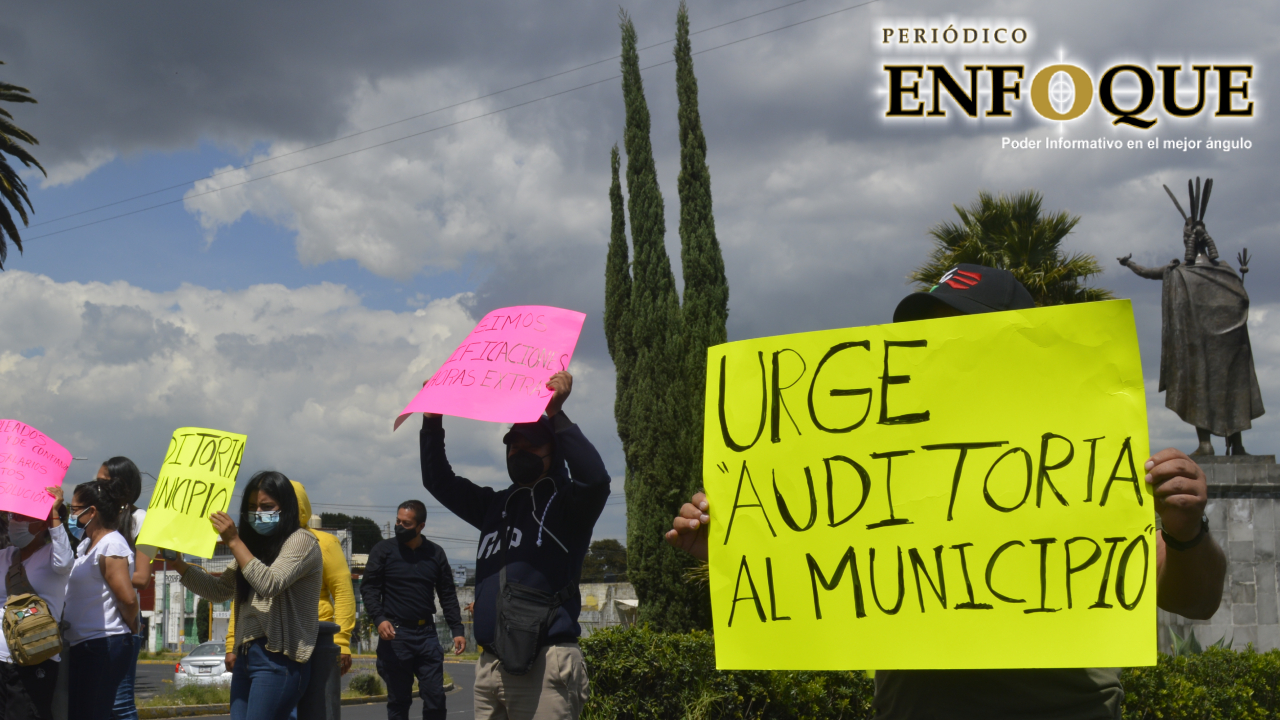 Un sector de Trabajadores del Ayuntamiento exige una auditoría a la actual administración de San Pedro Cholula