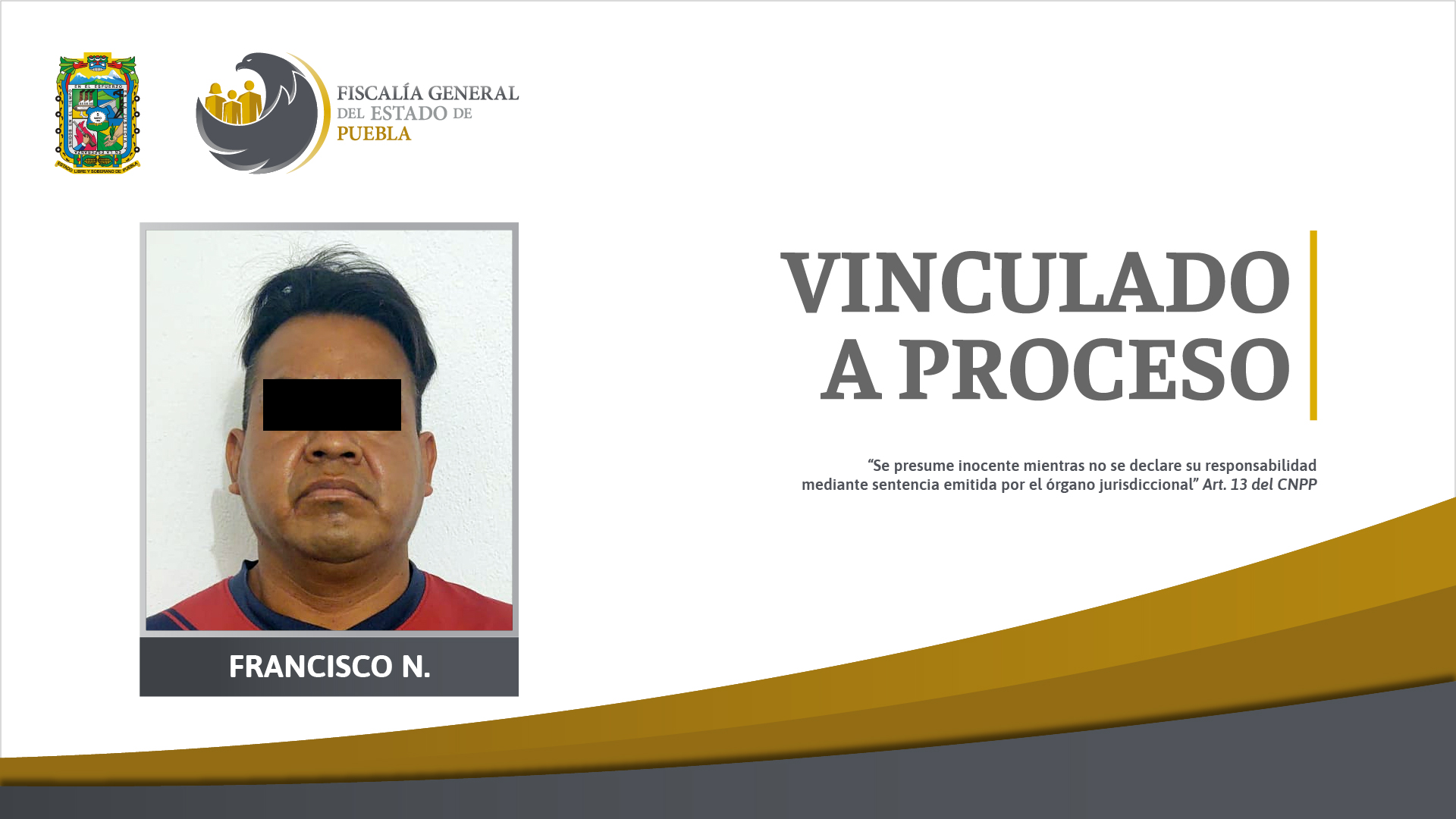 Francisco N. vinculado a proceso por el delito de trata de personas en contra de la madre de sus hijos
