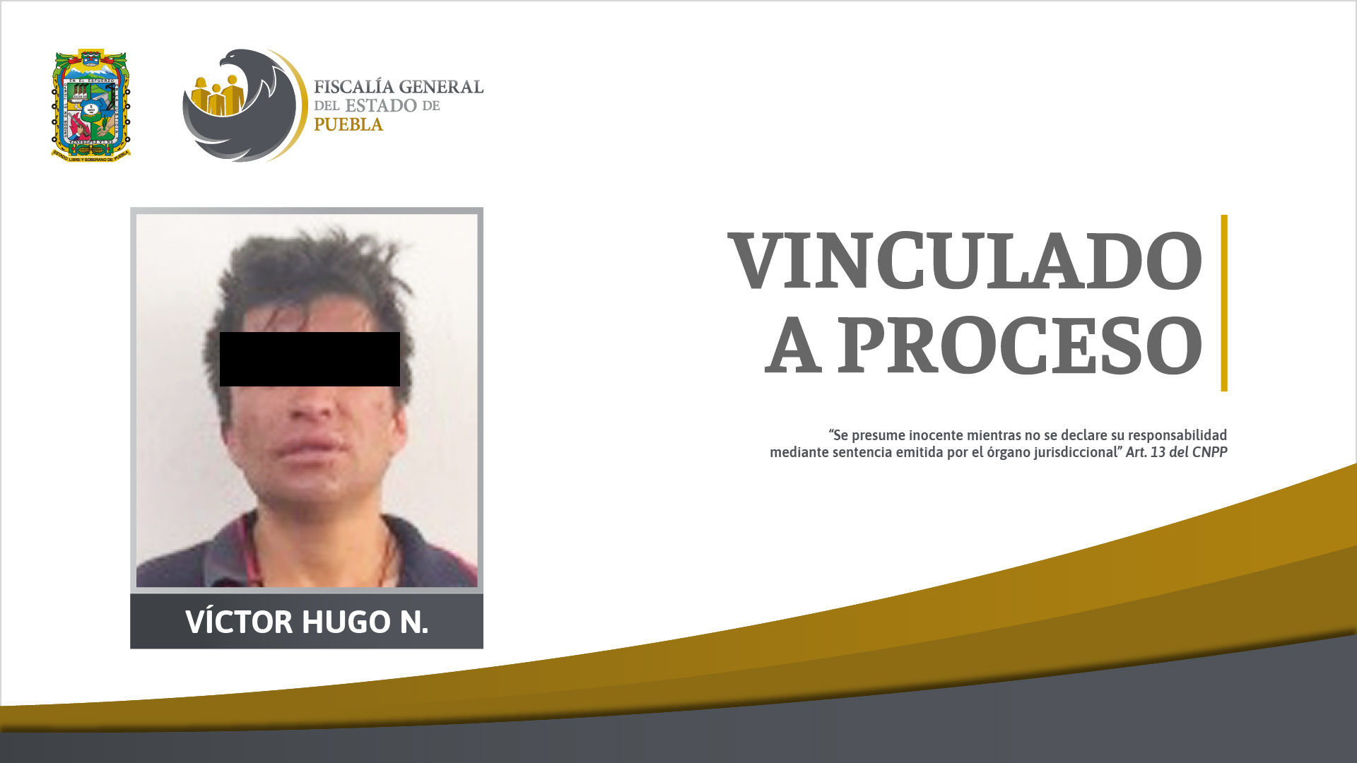 Víctor Hugo N. en prisión preventiva por presunto abuso sexual de niña de 12 años