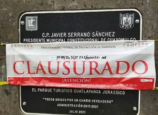 Profepa clausura Cuatlapanga Jurassic por falta de licencias 