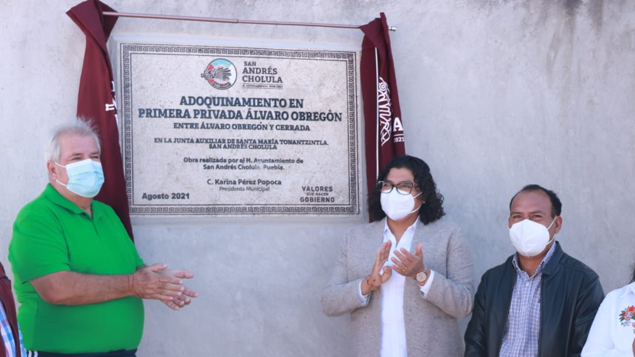 Ayuntamiento de San Andrés Cholula continúa mejorando la estructura urbana del municipio 