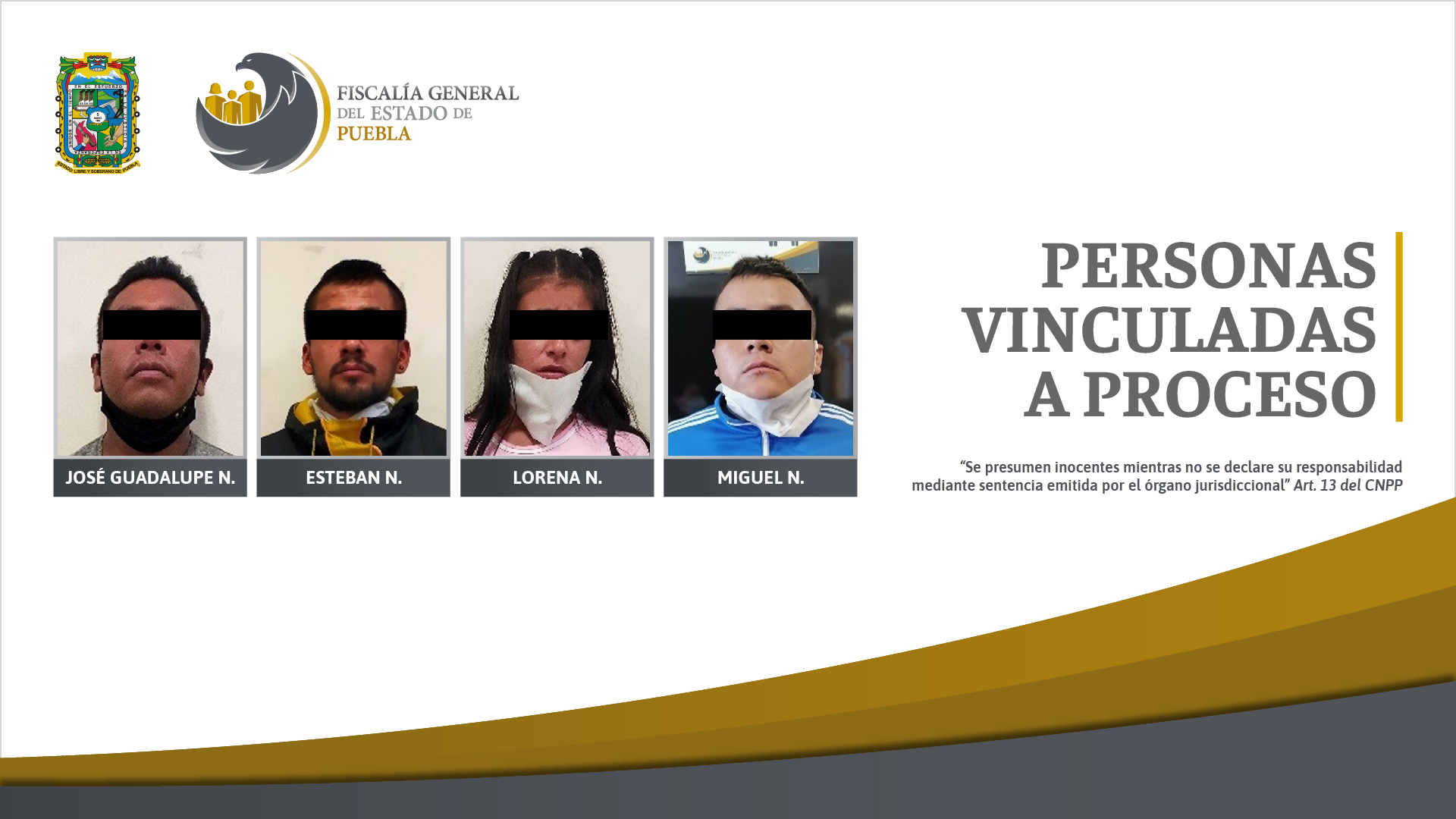 Prisión contra 4 presuntos asaltantes de la ruta 50 en Puebla
