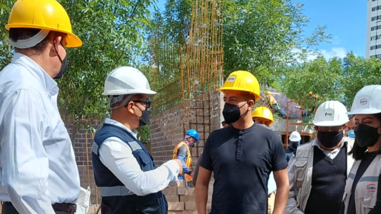 Edmundo Tlatehui junto a la SEDATU inspeccionaron las Obras Federales de San Andrés Cholula 