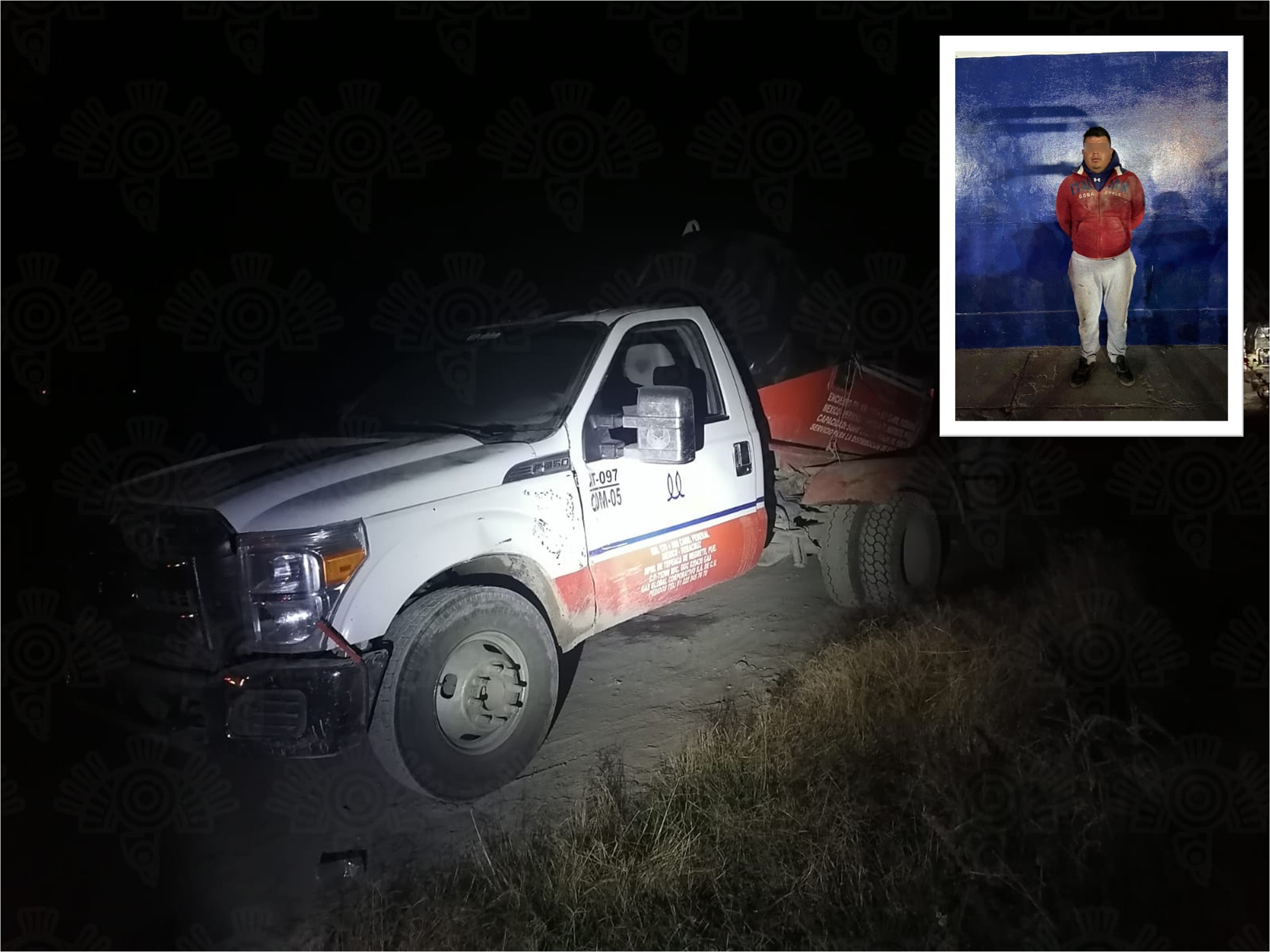 Aseguran pipa en Los Reyes de Juárez con gas LP presuntamente ilegal 