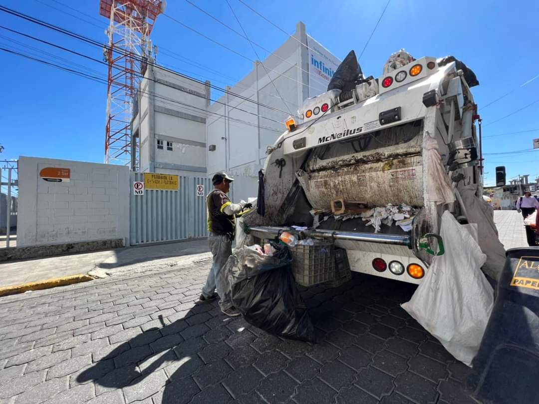 Por un Atlixco más limpio, ayuntamiento ajusta servicio recolector de basura y exhorta a no tirar basura en las calles
