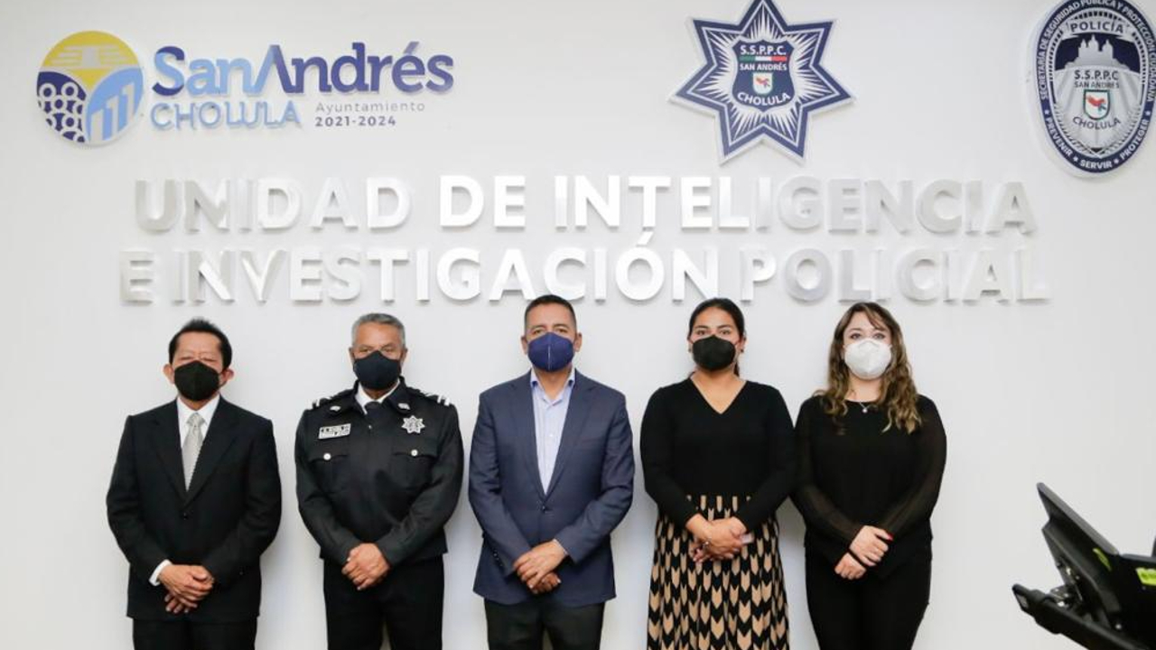 En San Andrés Cholula presentan la Unidad de Inteligencia e Investigación Policial