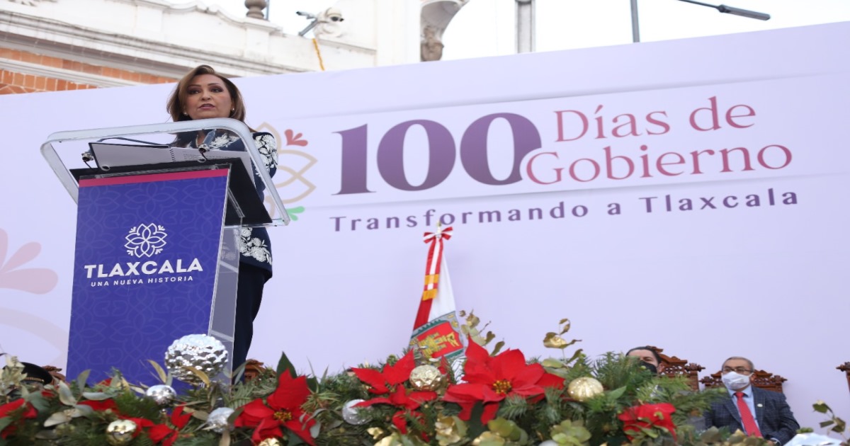 El mejor de los futuros ha comenzado para Tlaxcala a 100 días de gobierno: LCC 