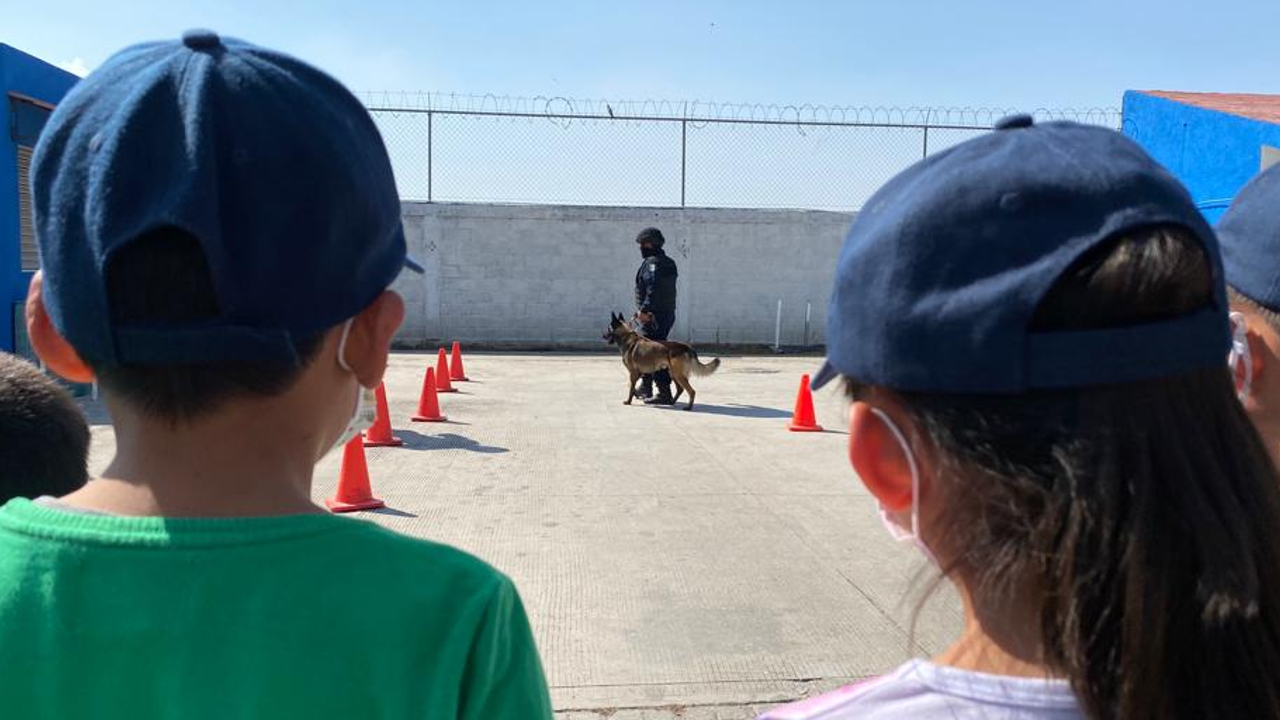 Policía de San Andrés Cholula efectuó la actividad de integración “Un día con tu héroe” 