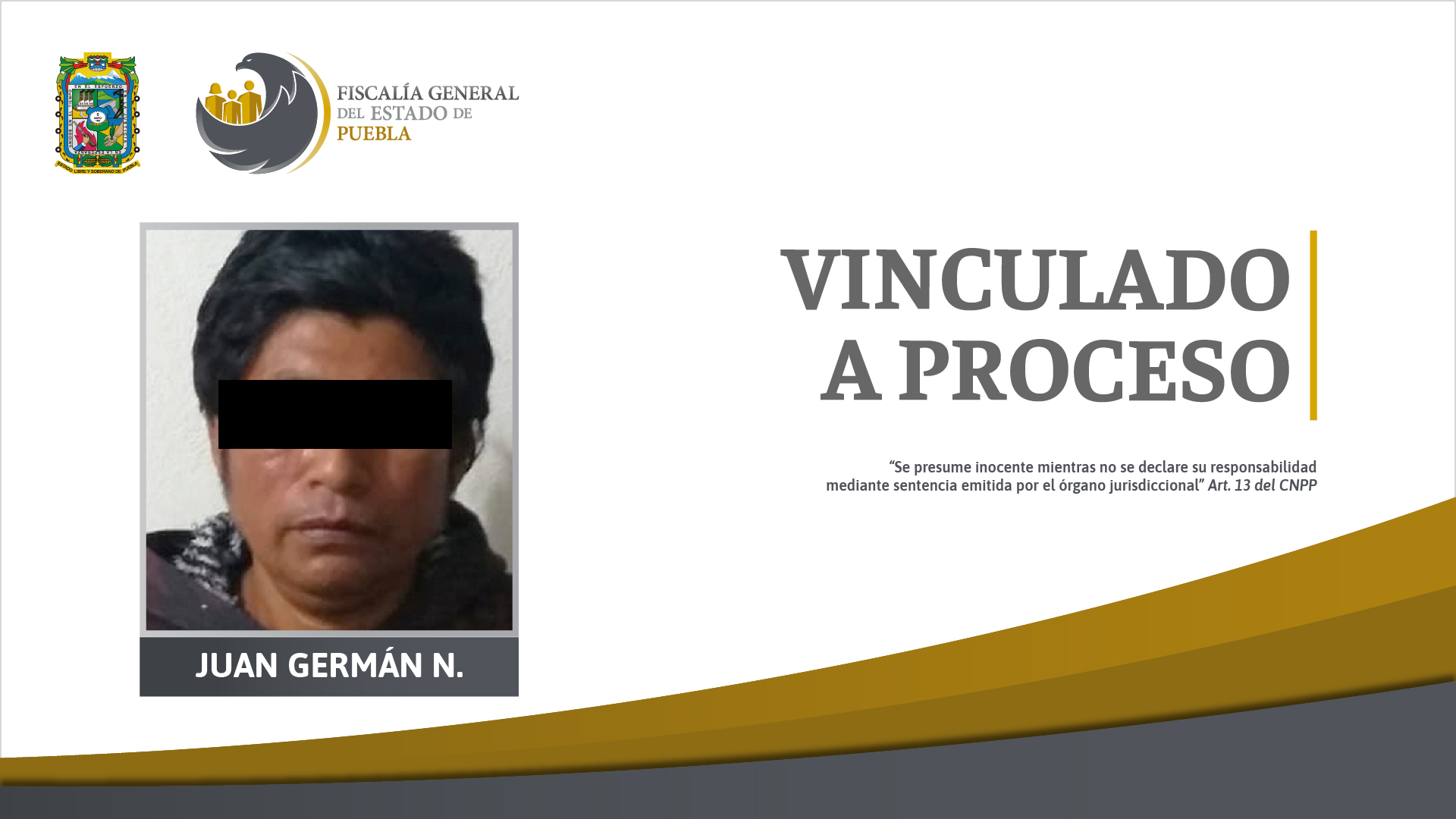 Vinculan a proceso a presunto feminicida de víctima de 51 años