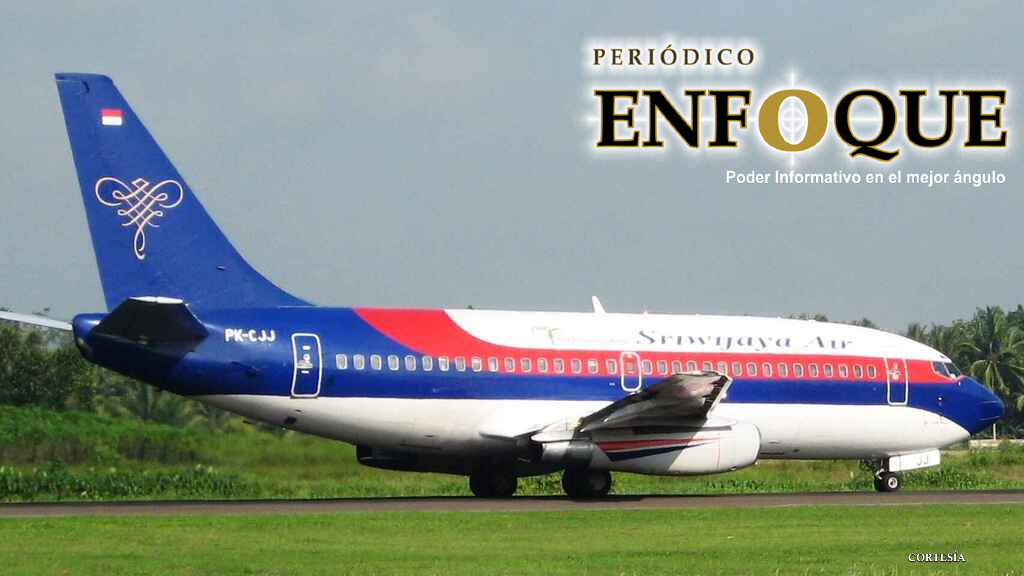 Avión de la aerolínea Sriwajaya se estrelló en el Mar de Java de Indonesia. 