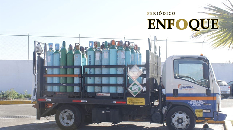 Sujetos lucran con la desgracia de otros; los detienen en Amozoc por robar tanques de oxígeno 