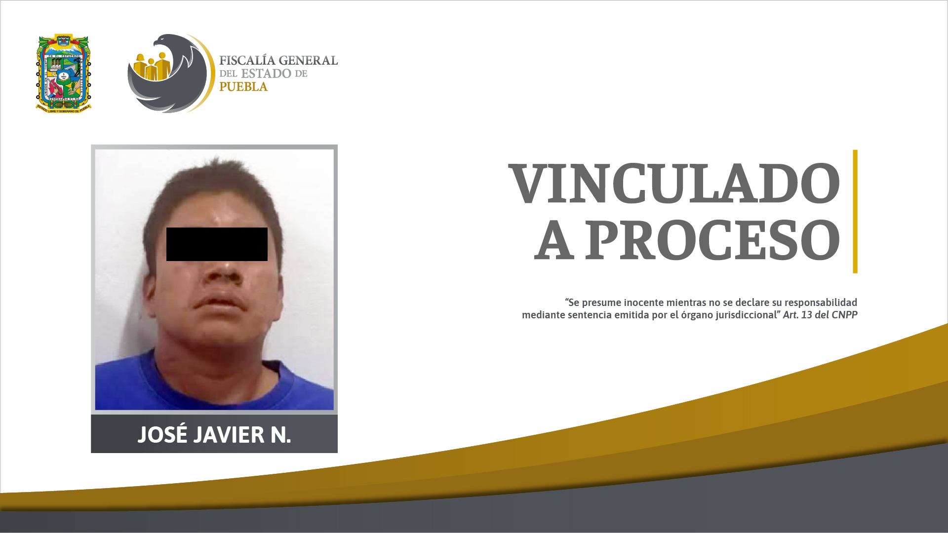 José Javier N. de 27 años vinculado a proceso por abuso sexual de su hijastra