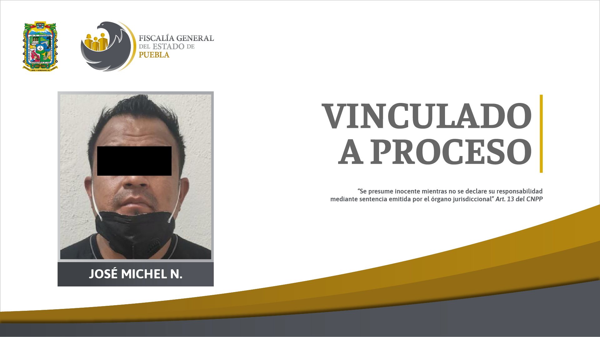 José Michel N. vinculado a proceso por abusar sexualmente de su hijastra de 11 años