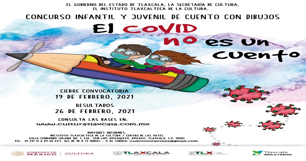 Convoca ITC a concurso infantil y juvenil “el Covid no es un cuento”