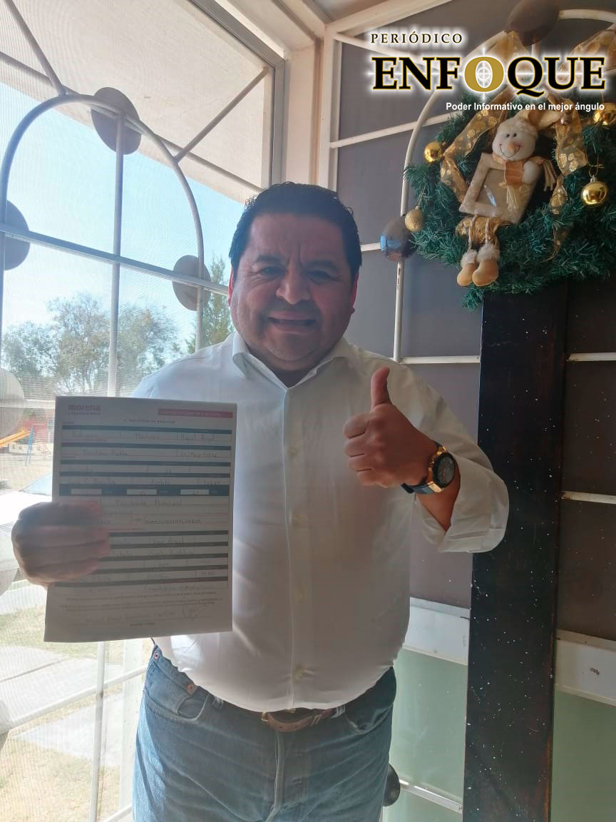 Miguel Angel Rodriguez Martinez se registra por MORENA como precandidato a la presidencia municipal de Juan C. Bonilla