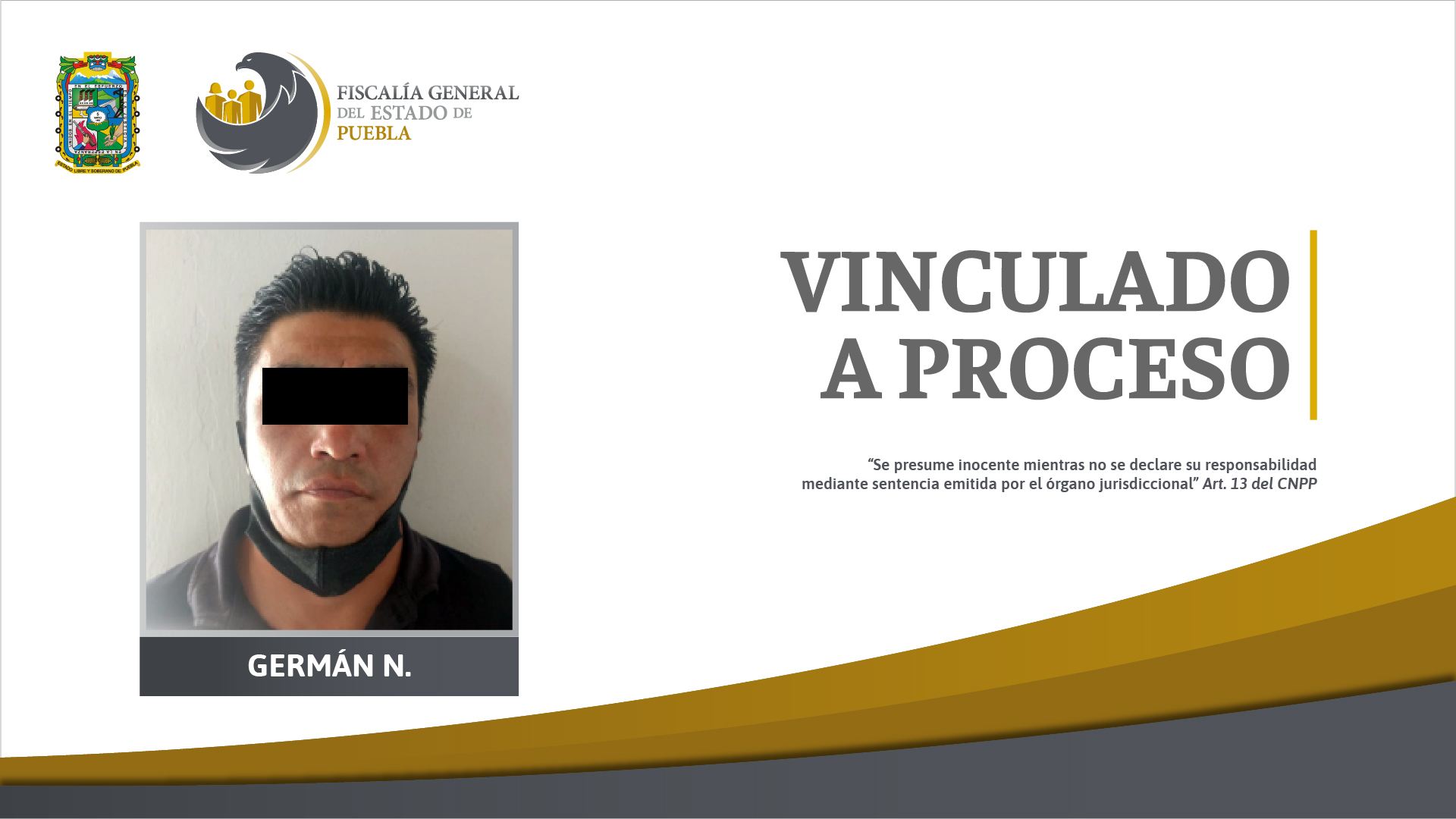 Germán N. vinculado a proceso por abuso sexual a su hija
