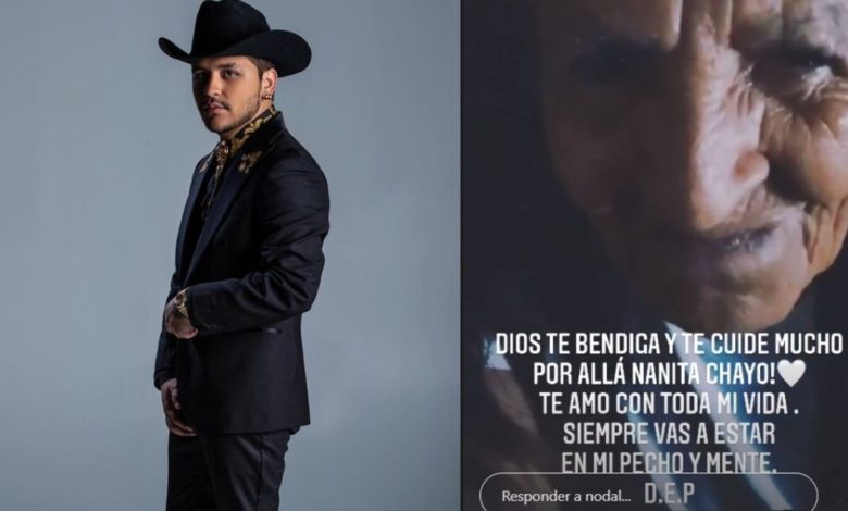 Fallece abuelita de Christian Nodal, un día después de la de Belinda